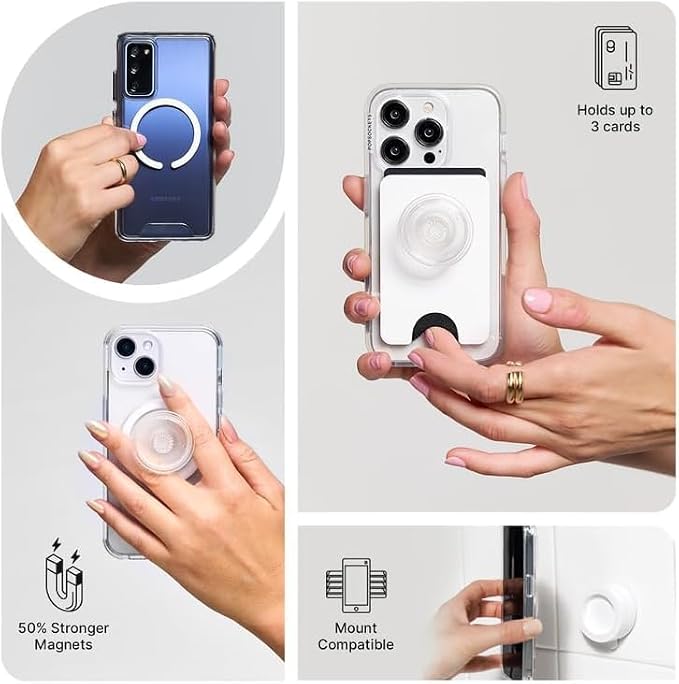 PopSockets iPhone 13 Phone Case with MagSafe- Wild Blooms | Magnetic, Wireless Charging, Camera & Drop Protection, Western, Boho, Aesthetic, Flower, Floral